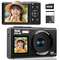 高画質デジカメ 4400万画素 軽量 コンパクト 4K動画撮影！手ブレ補正 Amazon | デジカメ4K 小型デジタルカメラ ポケットカメラ4400万